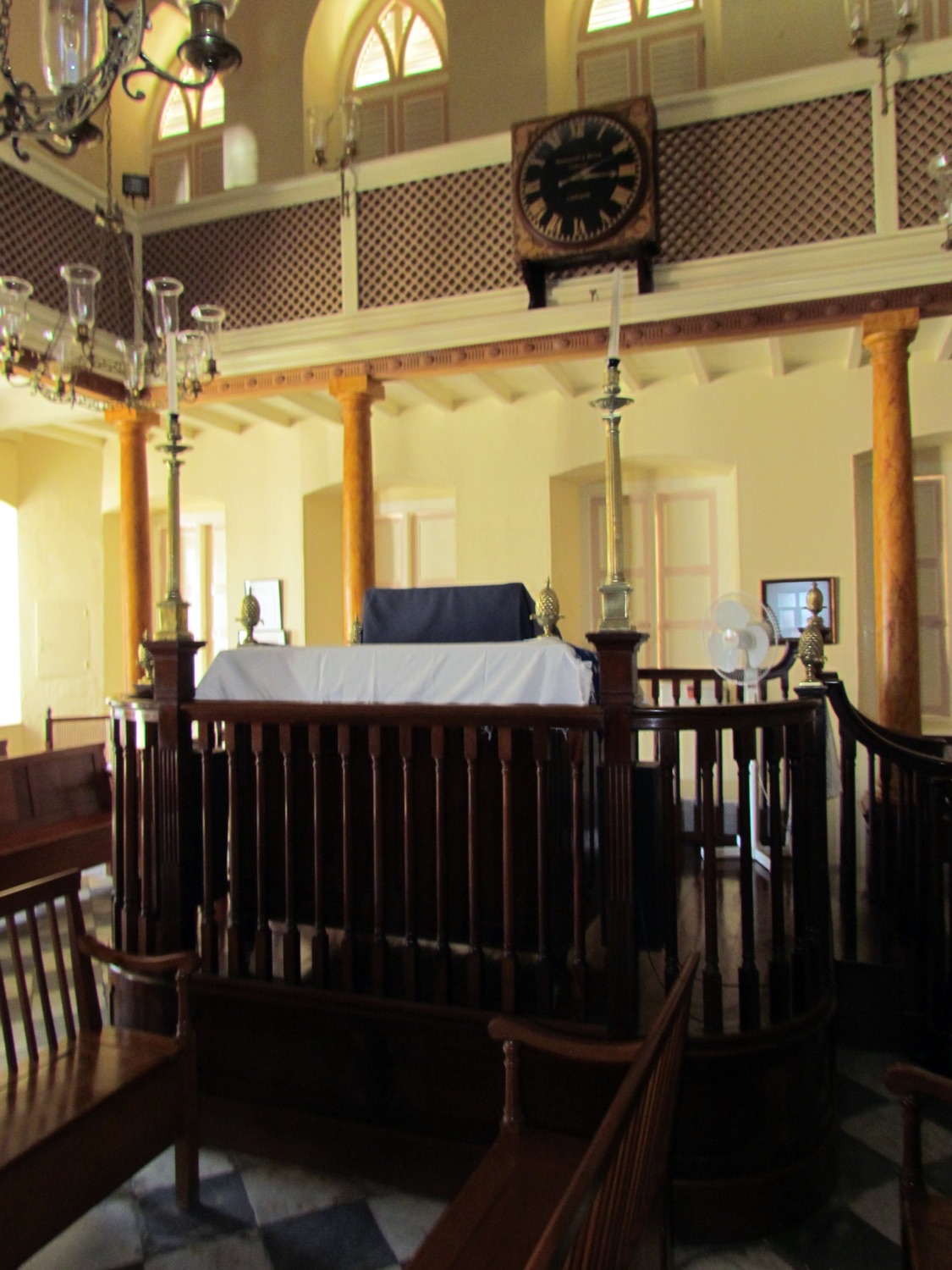 Interior view connected to Jewish heritage in Barbados